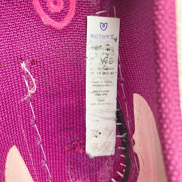 Rothys The Driver Berry Purple Knit Penny Loafer Shoes Womens Size 6 - Picture 6 of 10